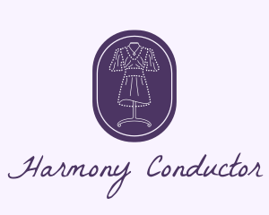 Purple Dress Mannequin logo design