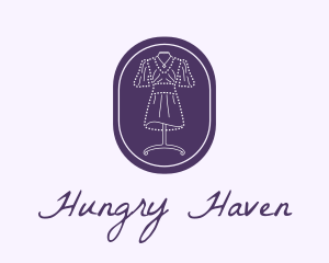 Purple Dress Mannequin logo design