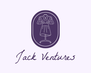 Purple Dress Mannequin logo design