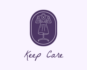 Purple Dress Mannequin logo design