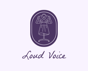 Purple Dress Mannequin logo design