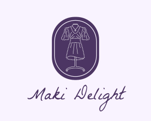 Purple Dress Mannequin logo design