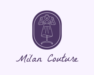 Purple Dress Mannequin logo design