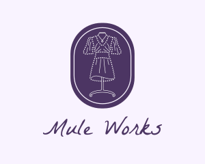 Purple Dress Mannequin logo design