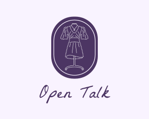 Purple Dress Mannequin logo design