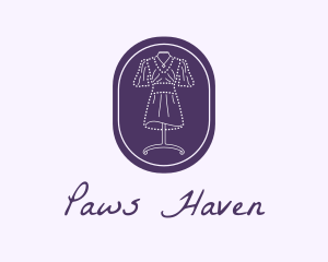 Purple Dress Mannequin logo design