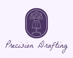 Purple Dress Mannequin logo design