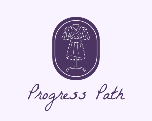 Purple Dress Mannequin logo design