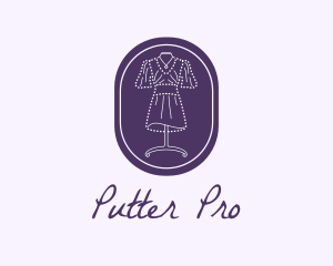 Purple Dress Mannequin logo design