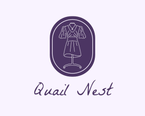 Purple Dress Mannequin logo design