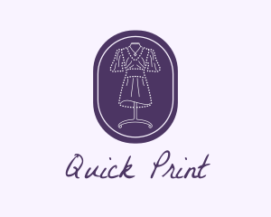 Purple Dress Mannequin logo design