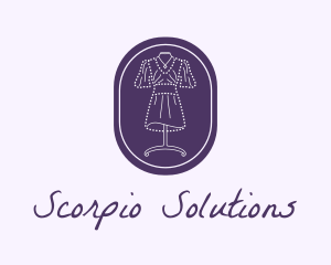 Purple Dress Mannequin logo design