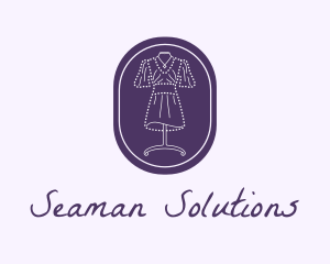 Purple Dress Mannequin logo design