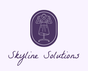 Purple Dress Mannequin logo design