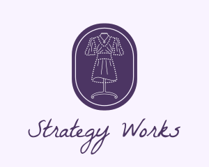 Purple Dress Mannequin logo design