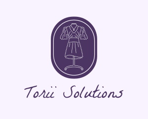 Purple Dress Mannequin logo design