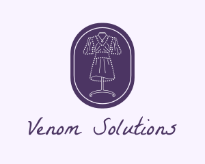 Purple Dress Mannequin logo design