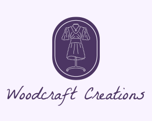 Purple Dress Mannequin logo design