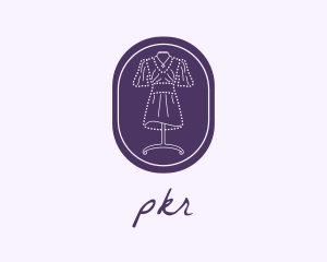 Purple Dress Mannequin logo design