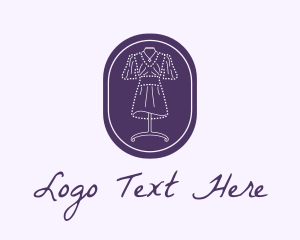 Women - Purple Dress Mannequin logo design
