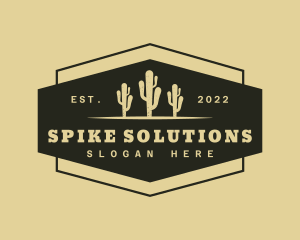 Spike - Western Desert Cactus logo design