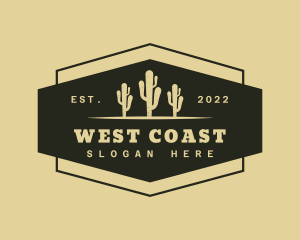 Western Desert Cactus logo design