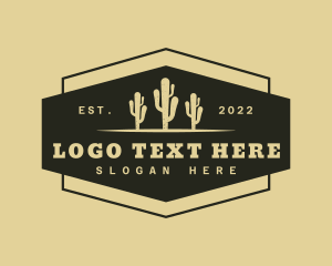 Arizona - Western Desert Cactus logo design