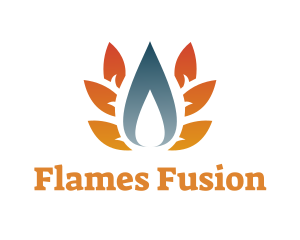 Fuel Energy Flame logo design