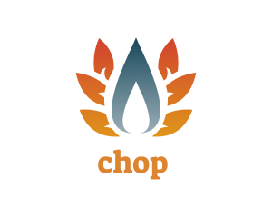 Heating - Fuel Energy Flame logo design