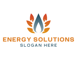 Fuel Energy Flame logo design