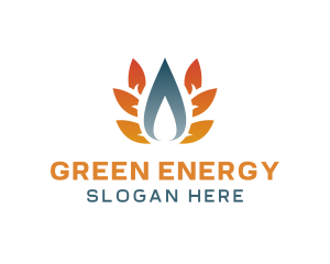 Fuel Energy Flame logo design