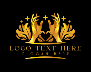 Luxury Hand Wellness Logo