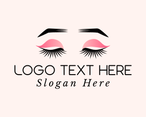 Eyebrow - Eyeliner Beauty Lashes Cosmetics logo design