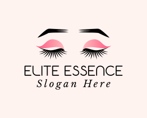 Model - Eyeliner Beauty Lashes Cosmetics logo design