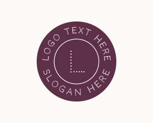 Clothing - Dotted Fashion Button logo design