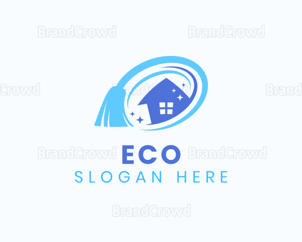 Housekeeping Broom House Logo