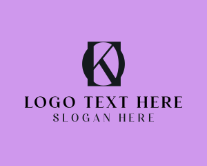 E Commerce - Elegant Company Letter OK logo design