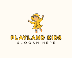 Raincoat Child Apparel logo design