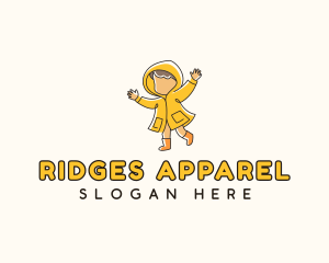 Raincoat Child Apparel logo design