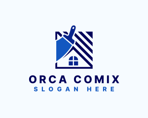 Utility - House Construction Painting logo design