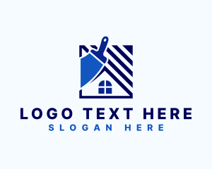 Painting - House Construction Painting logo design