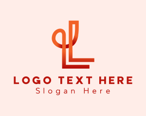 Loop Parallel Circuitry Letter L logo design