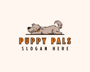 Sleeping Dog Puppy logo design