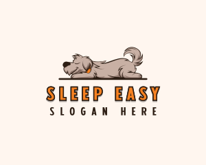 Sleeping Dog Puppy logo design