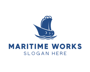 Shipyard - Market Bag Boat logo design