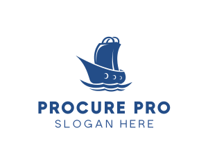 Procurement - Market Bag Boat logo design