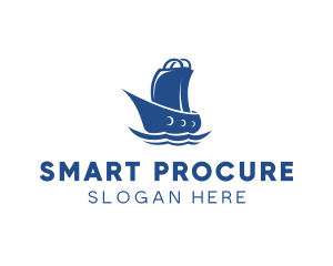 Procurement - Market Bag Boat logo design