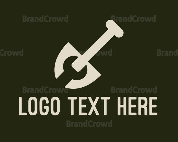 Shovel Wrench Handyman Constructon Logo