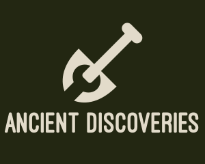 Archaeology - Shovel Wrench Handyman Constructon logo design