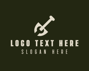 Handyman - Shovel Wrench Handyman Constructon logo design